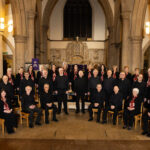 A choir standing in a church